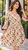 Floral Printed Fit & Flare Dress