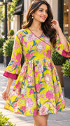 Floral Printed Fit & Flare Dress