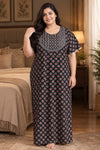Floral Printed Straight Nightdress