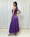 Floral Halter Neck Maxi Dress