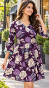 Floral Printed Fit & Flare Dress